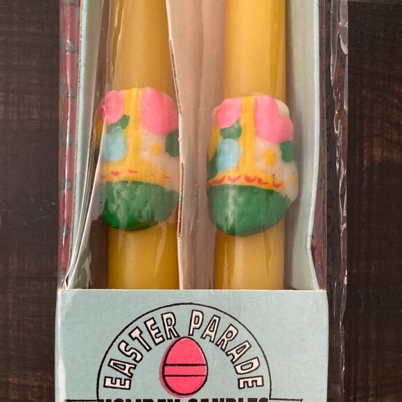 Easter Candlesticks, Chicks & Easter Baskets, 4 Total 10 inches - Picture 2 of 6